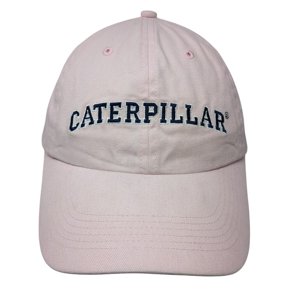 Caterpillar CAT Slideback Hat Pink One Size Embroidered Adjustable